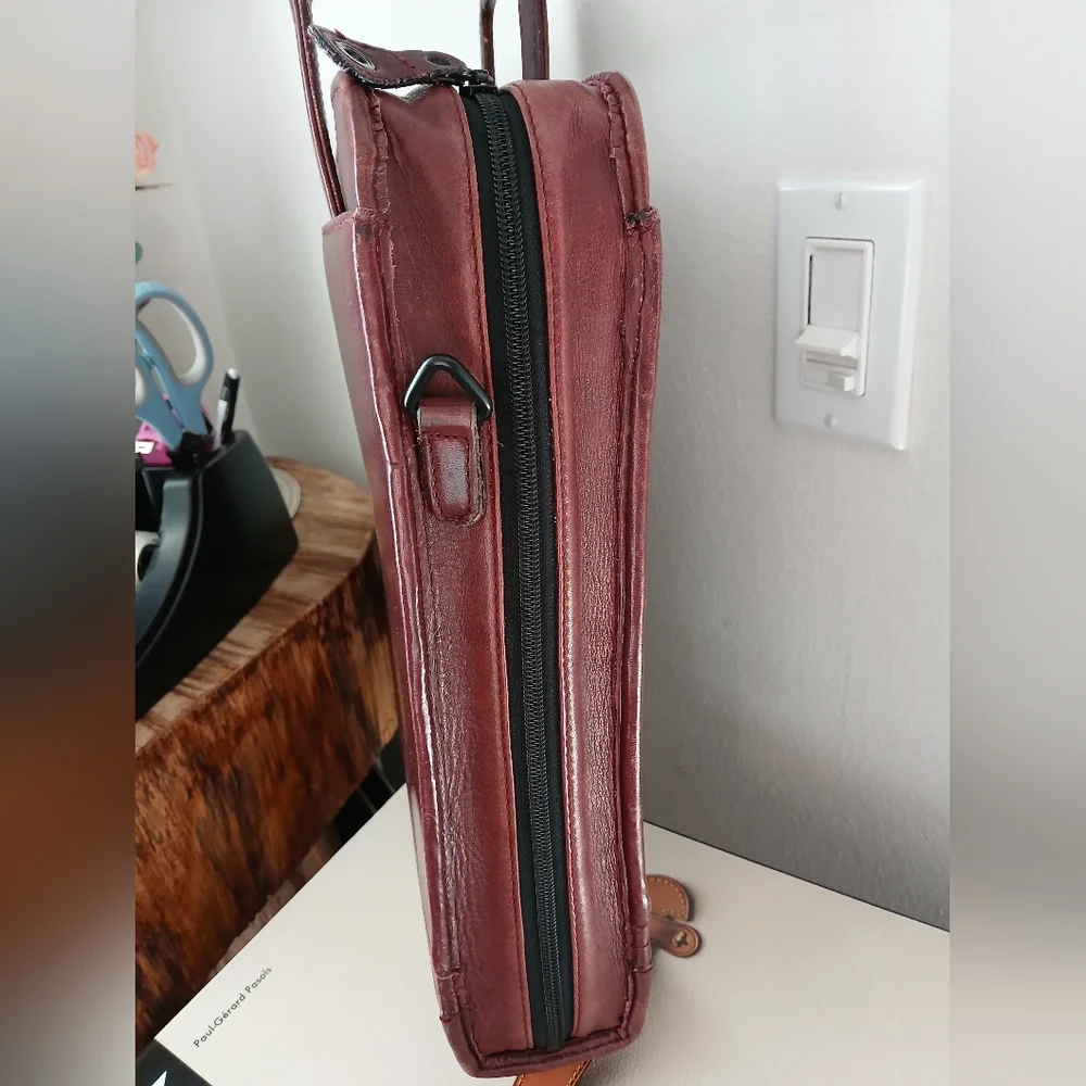 Business DiBagaggio Leather BRIEFCASE Portfolio OFFICE ATTACHE Laptop Work BAG